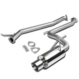 2003-2006 Honda Accord 2DR Single Rolled Tip Catback Exhaust Stainless Steel
