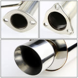 2003-2006 Honda Accord 2DR Single Rolled Tip Catback Exhaust Stainless Steel