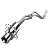 90-93 Honda Accord Single Rolled Tip Catback Exhaust - Stainless Steel