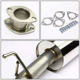 98-02 Honda Accord Single Rolled Tip Catback Exhaust Stainless Steel