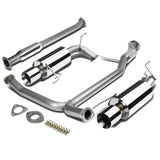 98-02 Honda Accord V6 Dual Rolled Tip Catback Exhaust Stainless Steel