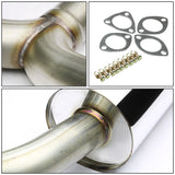 98-02 Honda Accord V6 Dual Rolled Tip Catback Exhaust Stainless Steel