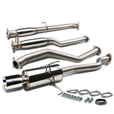 2001-2005 Honda Civic Catback Exhaust Single Rolled Tip Stainless Steel
