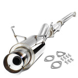 2001-2005 Honda Civic Single Burnt Tip Catback Exhaust Stainless Steel