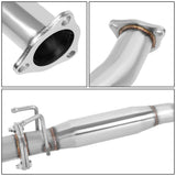 2001-2005 Honda Civic Single Burnt Tip Catback Exhaust Stainless Steel