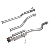 2001-2005 Honda Civic Single Burnt Tip Catback Exhaust Stainless Steel