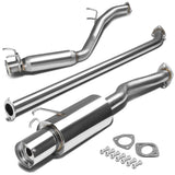 06-08 Honda Civic EX Single Tip Catback Exhaust - Stainless Steel