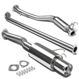 06-08 Honda Civic EX Single Tip Catback Exhaust - Stainless Steel