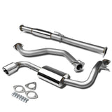 1988-1991 Honda Civic Single Rolled Tip Catback Exhaust Stainless Steel