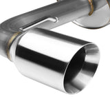 1988-1991 Honda Civic Single Rolled Tip Catback Exhaust Stainless Steel