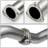 1988-1991 Honda Civic Single Rolled Tip Catback Exhaust Stainless Steel