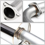 88-91 Honda Civic 4-Door Catback Exhaust Single Tip Stainless Steel