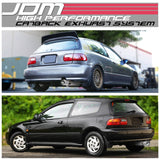 92-95 Honda Civic 3-Door Single Tip Catback Exhaust - Stainless Steel