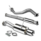 92-95 Honda Civic 3-Door Catback Exhaust Single Rolled Tip Stainless Steel