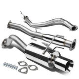 96-00 Honda Civic 3-Door Catback Exhaust Single Rolled Tip Stainless Steel