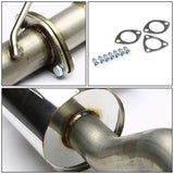 96-00 Honda Civic 3-Door Catback Exhaust Single Rolled Tip Stainless Steel