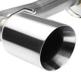 88-91 Honda CRX Catback Exhaust Single Rolled Tip Stainless Steel