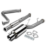 92-96 Honda Prelude Catback Exhaust Single Rolled Tip Stainless Steel