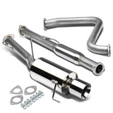 92-96 Honda Prelude Catback Exhaust Single Rolled Tip Stainless Steel
