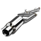 92-96 Honda Prelude Catback Exhaust Single Rolled Tip Stainless Steel