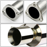 92-96 Honda Prelude Catback Exhaust Single Rolled Tip Stainless Steel