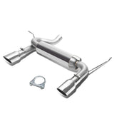 2007-2017 Jeep Wrangler Dual Single Tip Catback Exhaust Stainless Steel