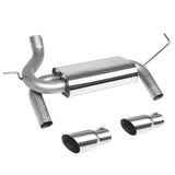 2007-2017 Jeep Wrangler Dual Single Tip Catback Exhaust Stainless Steel