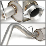 2000-2006 Jeep Wrangler Single Catback Exhaust System Stainless Steel