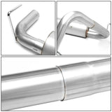 2007-2011 Jeep Wrangler Single Tip Catback Exhaust System Stainless Steel