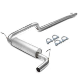 2007-2011 Jeep Wrangler 4DR Single Tip Catback Exhaust - Stainless Steel