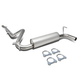 2012-2017 Jeep Wrangler Single Catback Exhaust System Stainless Steel