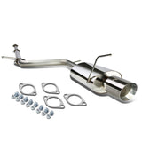 06-12 Mitsubishi Eclipse Single Rolled Tip Catback Exhaust Stainless Steel