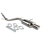06-12 Mitsubishi Eclipse Single Rolled Tip Catback Exhaust Stainless Steel