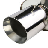 06-12 Mitsubishi Eclipse Single Rolled Tip Catback Exhaust Stainless Steel