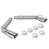 10-15 Chevrolet Camaro Dual Rolled Tip Axleback Exhaust Stainless Steel