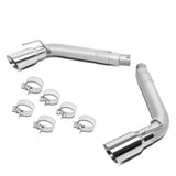 10-15 Chevrolet Camaro Dual Rolled Tip Axleback Exhaust Stainless Steel