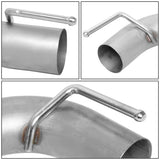 10-15 Chevrolet Camaro Dual Rolled Tip Axleback Exhaust Stainless Steel