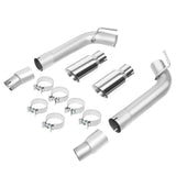 10-15 Chevrolet Camaro Dual Rolled Tip Axleback Exhaust Stainless Steel