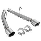 2005-2010 Ford Mustang Axleback Exhaust Dual Rolled Tip Stainless Steel