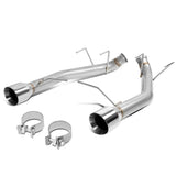 11-14 Ford Mustang 3.7L Axelback Exhaust Dual Rolled Tip Stainless Steel