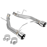 11-14 Ford Mustang 3.7L Axelback Exhaust Dual Rolled Tip Stainless Steel