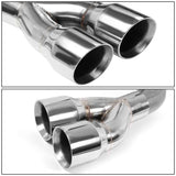 2009-2013 GMC Yukon Denali Quad Tip Axleback Exhaust Stainless Steel