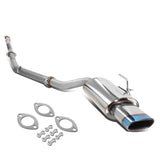 02-06 Nissan Altima 2.5L Single Oval Burnt Tip Catback Exhaust Stainless Steel