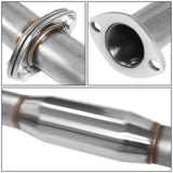 02-06 Nissan Altima 2.5L Single Oval Burnt Tip Catback Exhaust Stainless Steel
