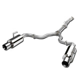 2007-2012 Nissan Altima Sedan Dual Rolled Tip Catback Exhaust - Stainless Steel