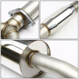2007-2012 Nissan Altima Sedan Dual Rolled Tip Catback Exhaust - Stainless Steel