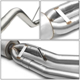 2005-2017 Nissan Frontier Single Tip Catback Exhaust - Stainless Steel