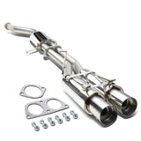 1989-1994 Nissan 240SX Dual Tip Catback Exhaust - Stainless Steel