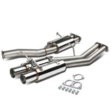 1989-1994 Nissan 240SX Dual Tip Catback Exhaust - Stainless Steel