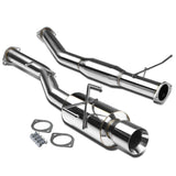 89-94 Nissan 240SX Catback Exhaust Single Rolled Tip Stainless Steel